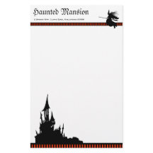 Halloween Mansion Stationery