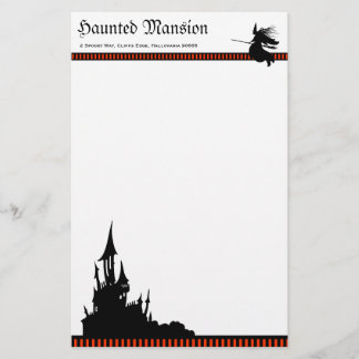 Papelería Halloween Mansion Stationery