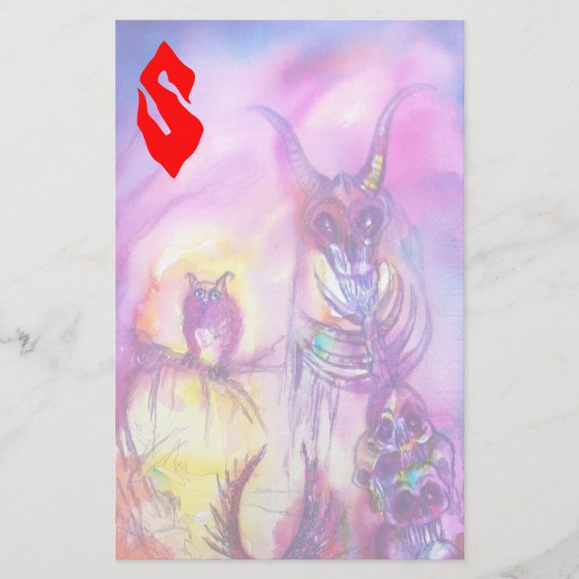 Papelería HALLOWEEN MONSTERS / Fantasía DE LA GUERRA DE ORK (Anverso)