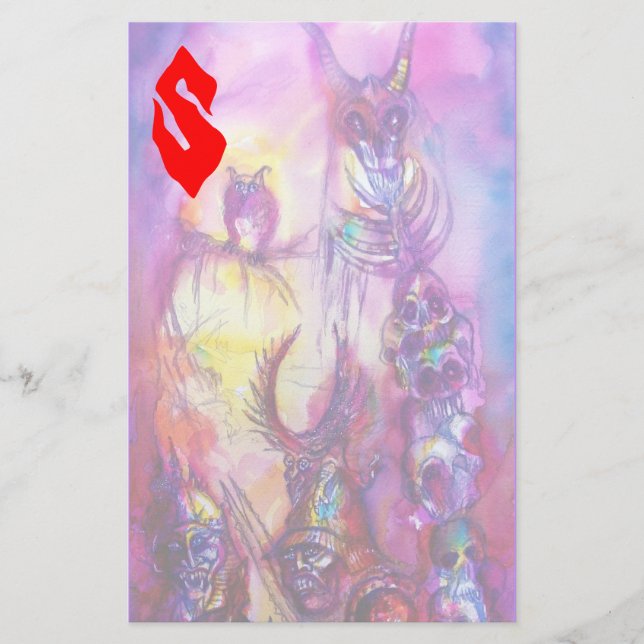 Papelería HALLOWEEN MONSTERS / Fantasía DE LA GUERRA DE ORK (Anverso)