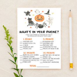 Papelería Halloween ¿Qué hay en tu juego de Baby Shower para