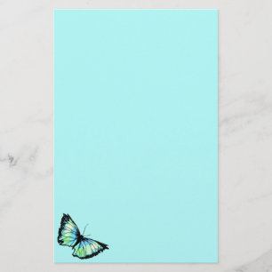 Papelería "Harlequin" (Mariposa Aqua)