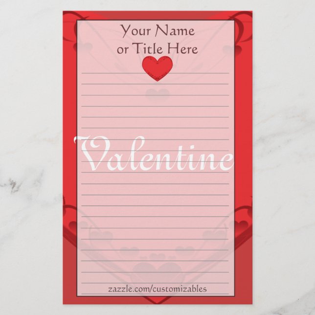 Papelería Heart Stationery (Anverso)