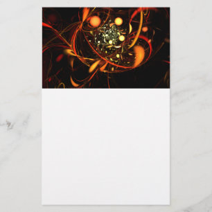 Papelería Heartbeat Abstract Art Stationery
