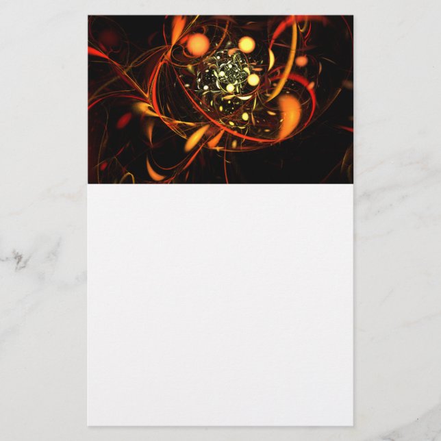 Papelería Heartbeat Abstract Art Stationery (Anverso)