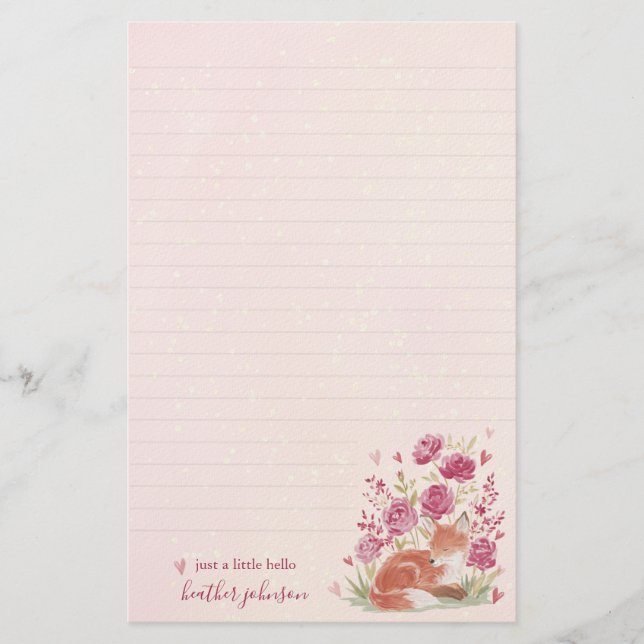 Papelería Hearthlight Notes A Little Love Romantic Winter (Anverso)