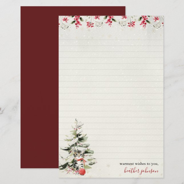 Papelería Hearthlight Notes Kit de Invierno Personalizado Ga (Anverso / Reverso)