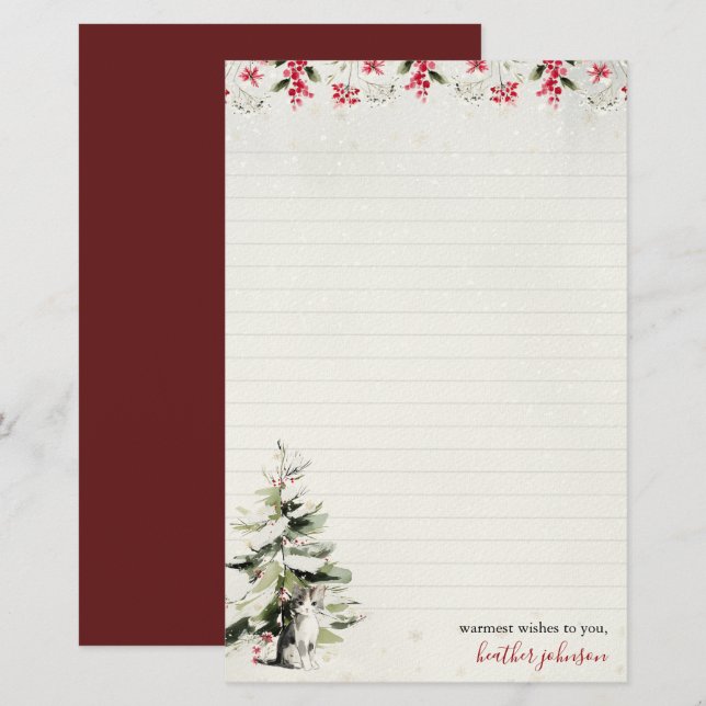 Papelería Hearthlight Notes Kit de Invierno Personalizado Ga (Anverso / Reverso)