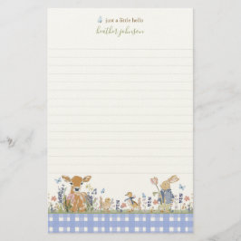 Papelería Hearthlight Notes Spring Soft Meadow Gingham
