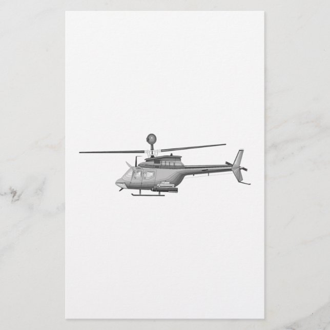 Papelería Helicóptero militar (Anverso)