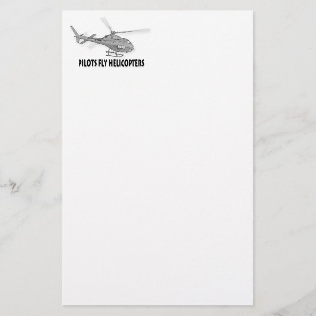 Papelería Helicópteros pilotos (Anverso)