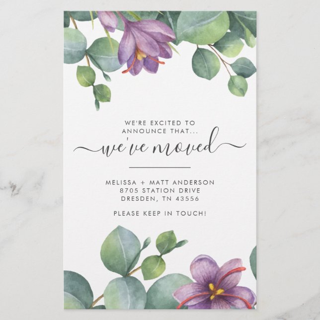 Papelería Hemos movido la vegetación eucalipto (Anverso)