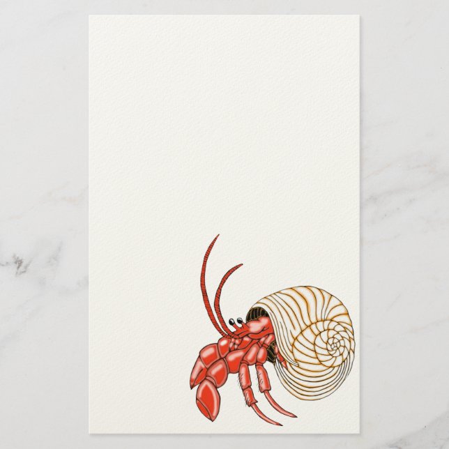 Papelería Hermit Crab Stationery (Anverso)