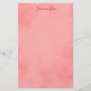 Papelería Hermosa Estacionería De Pergamino Rosa