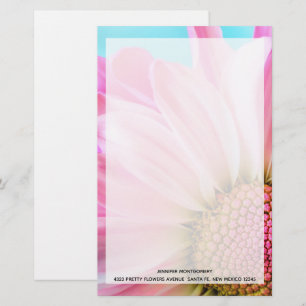 Papelería Hermosa flor rosa cercana foto