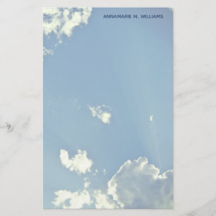 Papelería Hermosas nubes azules