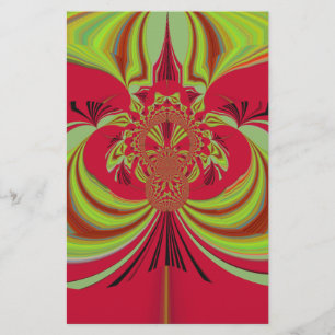 Papelería Hermoso diseño amarillo rojo. Coco vectorial de in