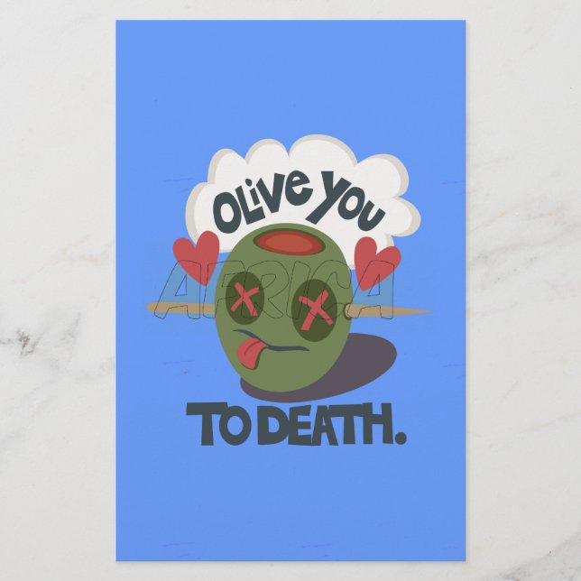 Papelería Hermoso Guay I love Africa Art (Anverso)