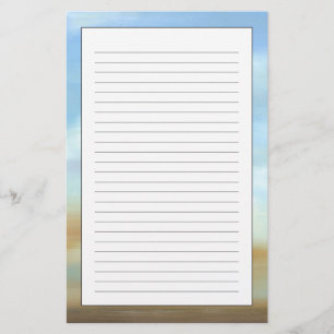 Papelería Hermoso paisaje con nubes fluidas