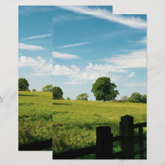 Papelería Hermoso paisaje rural