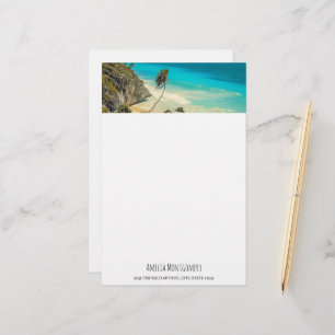 Papelería Hermoso paraíso tropical de arena