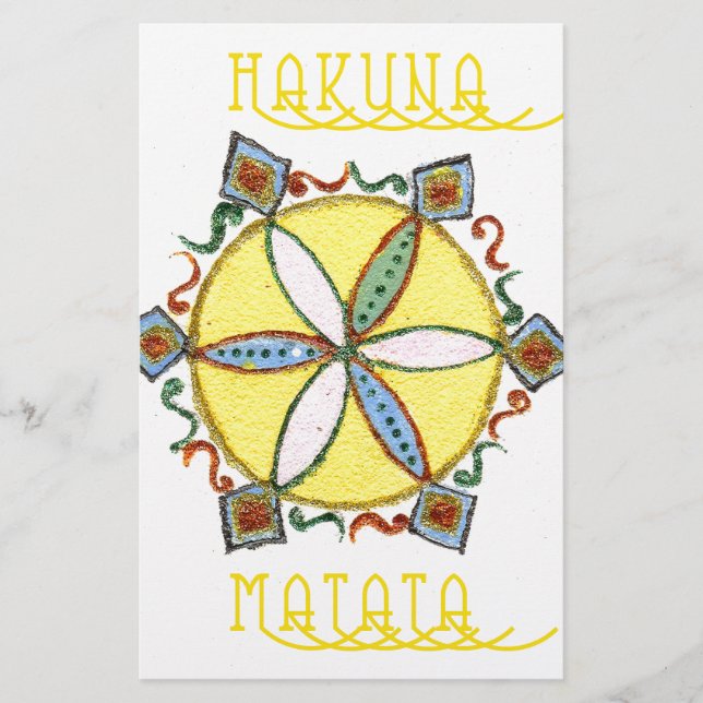 Papelería Hermoso patrón de vectores florales estelares Insp (Anverso)