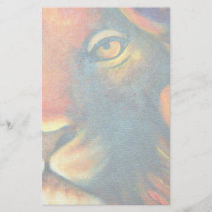 Papelería Hermoso retrato de cabeza de león regente y orgull