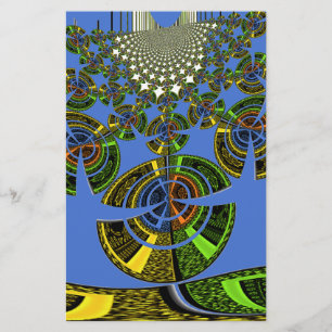 Papelería Hermoso vector étnico tradicional africano azul