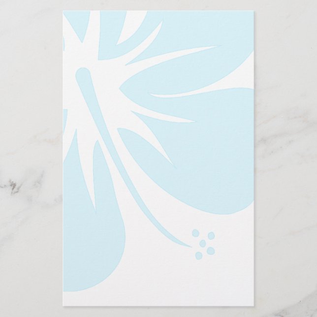 Papelería Hibisco verde azulado (Anverso)