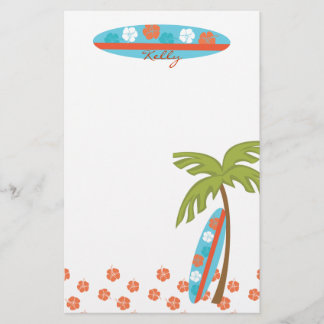 Papelería Hibiscus Surfboard