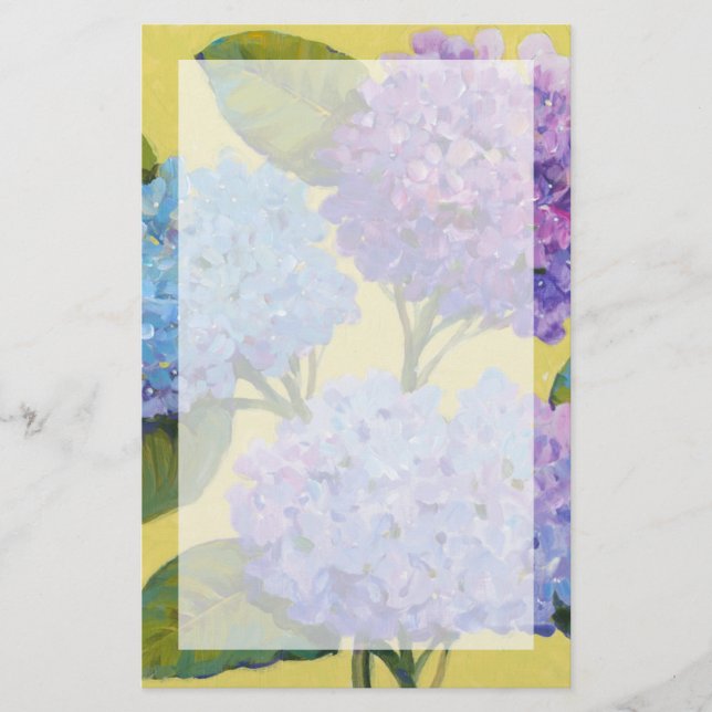 Papelería Hidrángulos de primavera I (Anverso)