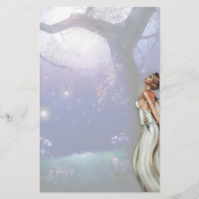 Papelería Hija de los efectos de escritorio de la luna (Anverso)