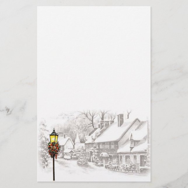 Papelería Histeria de la ciudad navideña (Anverso)