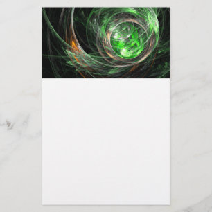 Papelería Historias de arte sobre el Green World Abstract