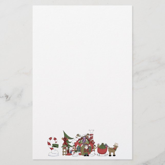 Papelería Historias de taller de Santa Claus (Anverso)