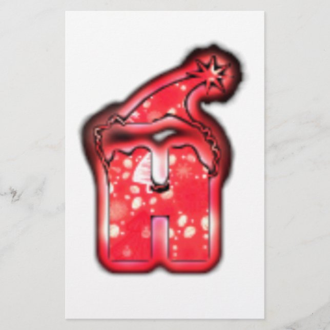 Papelería ¡Ho Ho Ho Ho Ho! Santa Claus Gorra Merry Christmas (Anverso)