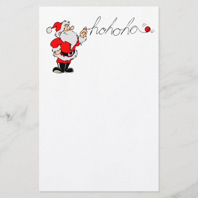 Papelería Ho Ho Ho Santa (Anverso)