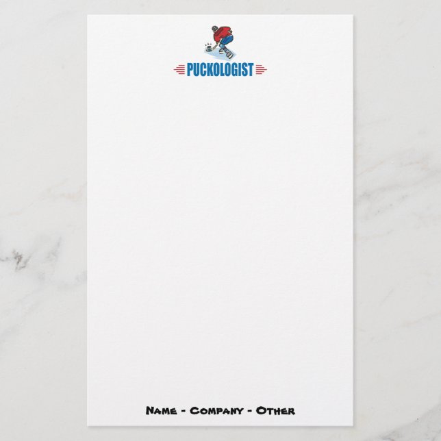 Papelería Hockey sobre hielo de Personlized (Anverso)