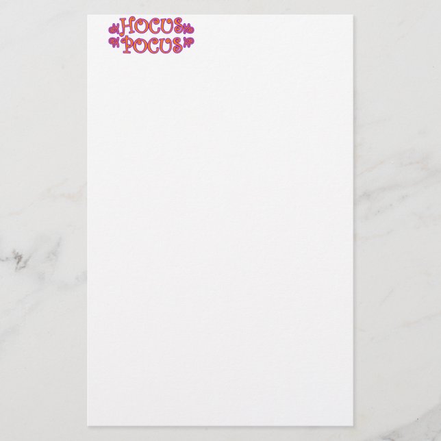 Papelería Hocus Pocus (Anverso)