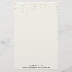 Papelería Hoja-Arco iris personalizado punto moderno de los