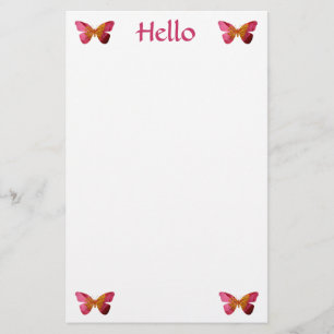 Papelería Hola, efectos de escritorio de las mariposas