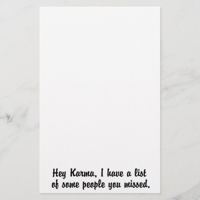 Papelería Hola Karma... (Anverso)