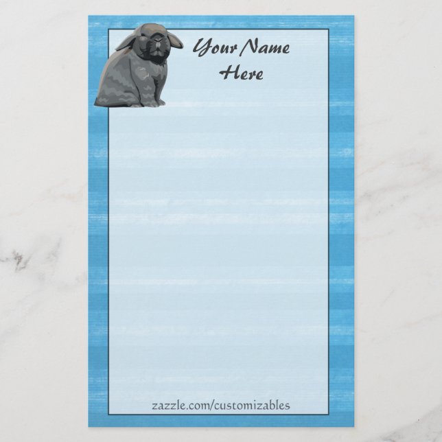 Papelería Holland Lop Stationery (Anverso)