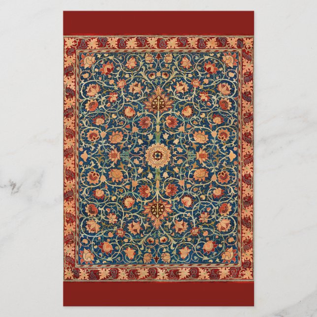 Papelería Holland Park Design (por William Morris) (Anverso)