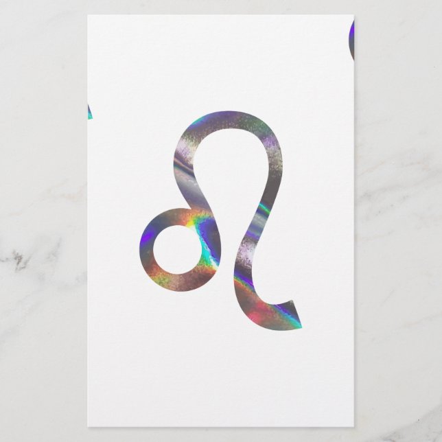 Papelería holograma Leo (Anverso)