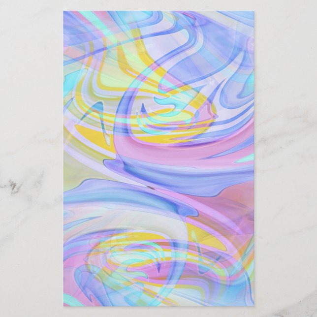 Papelería holograma pastel (Anverso)