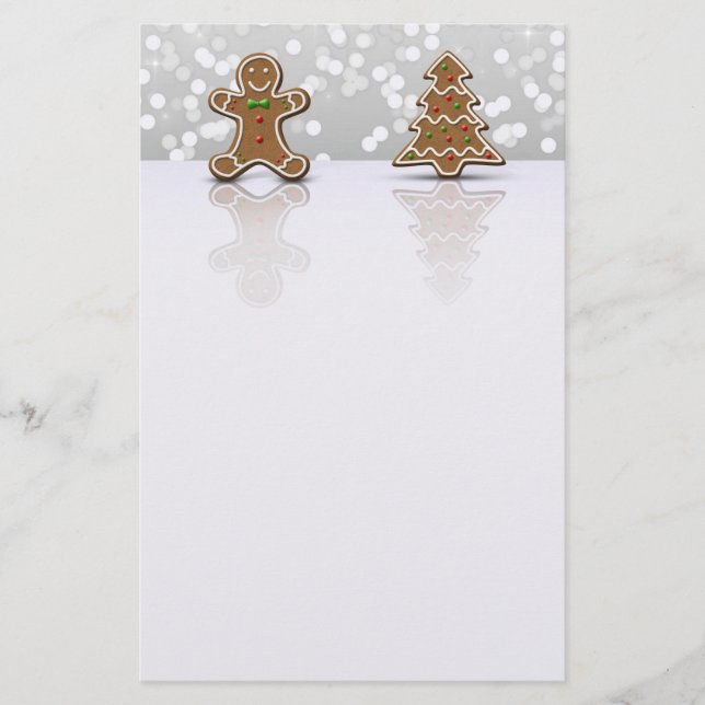 Papelería Hombre y árbol del Glamour Gingerbread - Stationer (Anverso)