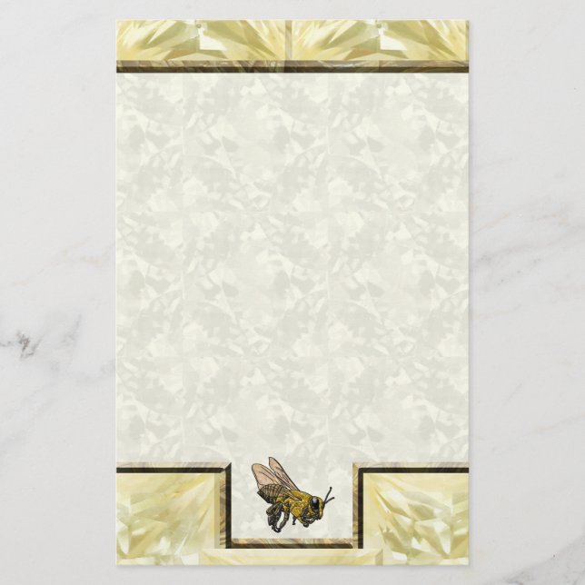 Papelería Honey Bee Gold (Anverso)