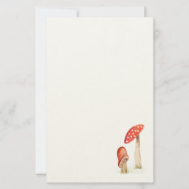 Papelería Hongos caprichosos de bosque acuarela