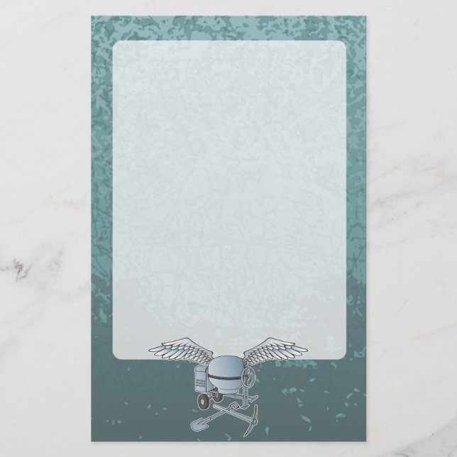 Papelería Hormigonera gris azulado (Anverso)